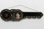Native New Zealand Wooden 21st key with Hibiscus