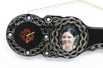 Native New Zealand Wooden 21st key with Hibiscus