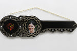Native New Zealand Wooden 21st key with Hibiscus