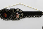 Native New Zealand Wooden 21st key with Hibiscus