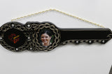 Native New Zealand Wooden 21st key with Hibiscus