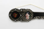 Native New Zealand Wooden 21st key with Hibiscus