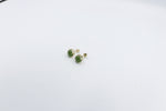 9ct Gold Set New Zealand Greenstone 7mm Studs SYE1802