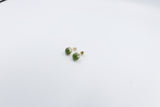 9ct Gold Set New Zealand Greenstone 7mm Studs SYE1802