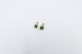 9ct Gold Set New Zealand Greenstone 7mm Studs SYE1802