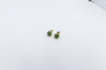 9ct Gold Set New Zealand Greenstone 7mm Studs SYE1802