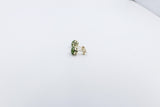 9ct Gold Set New Zealand Greenstone 7mm Studs SYE1802