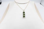9ct Gold Set New Zealand Greenstone Pendent SYP3716G