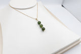 9ct Gold Set New Zealand Greenstone Pendent SYP3716G
