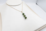 9ct Gold Set New Zealand Greenstone Pendent SYP3716G
