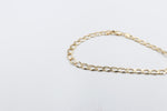 9ct Gold Solid Mens Curb Bracelet 22cms