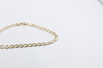 9ct Gold Solid Mens Curb Bracelet 22cms