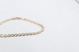 9ct Gold Solid Mens Curb Bracelet 22cms