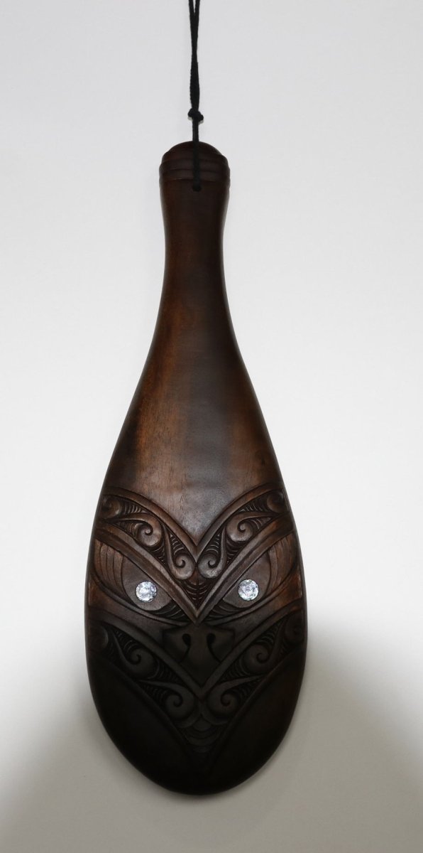Wooden Patu with Koru Design
