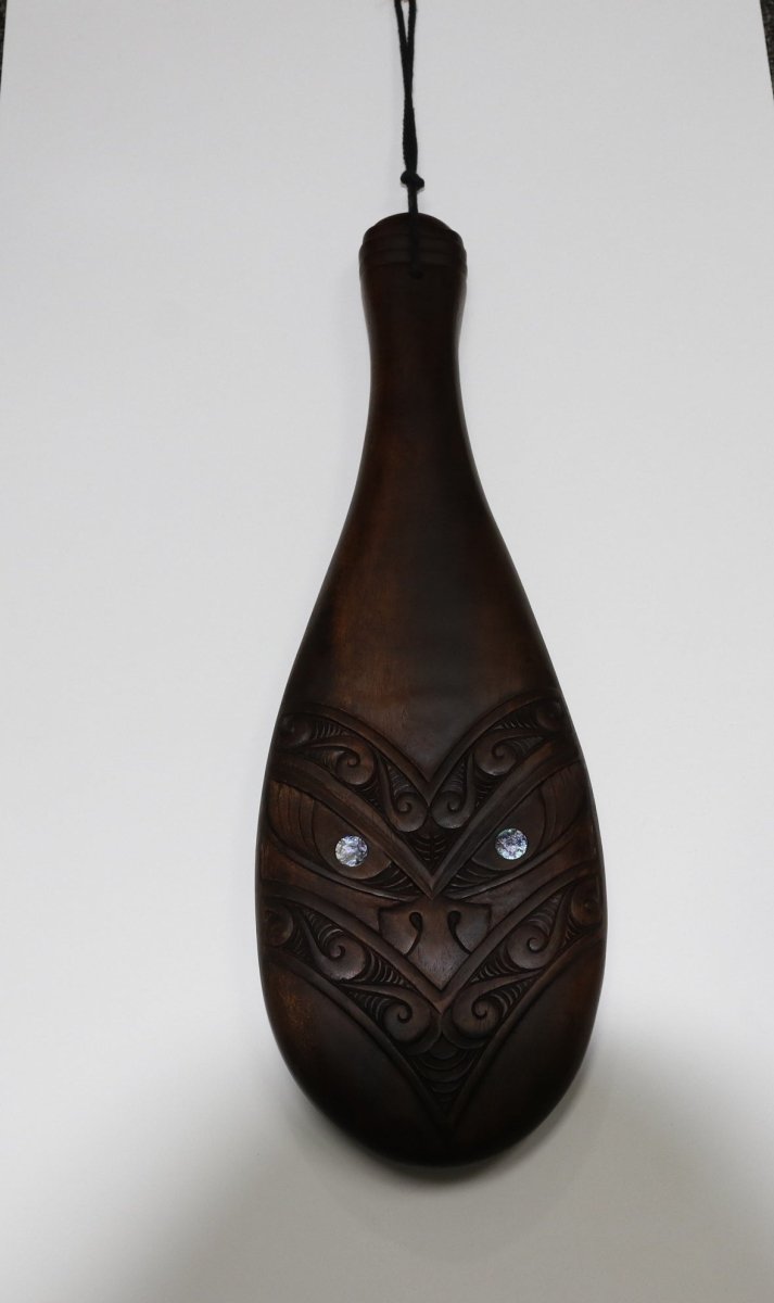 Wooden Patu with Koru Design