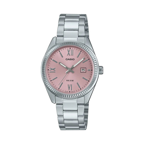 Casio Ladies Analogue 50m WR Watch - LTP1302DD-4A1