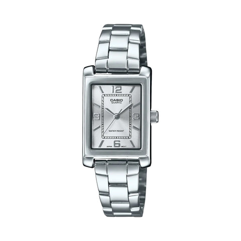 Casio Ladies Silver Standard Analogue Watch - LTP1234DD-7A