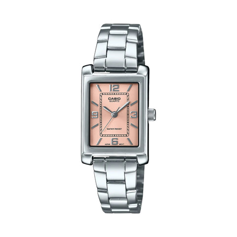 Casio Ladies Silver Standard Analogue Watch - LTP1234DD-4A