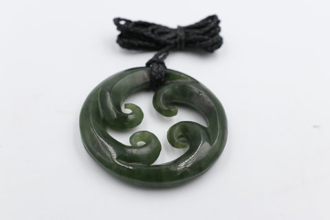 New Zealand Greenstone Quad Koru