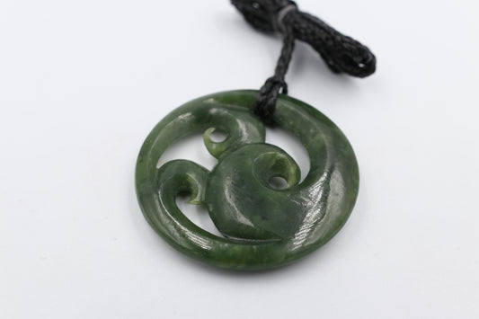 New Zealand Greenstone Triple Koru