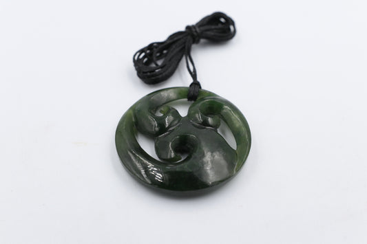 New Zealand Greenstone Triple Koru