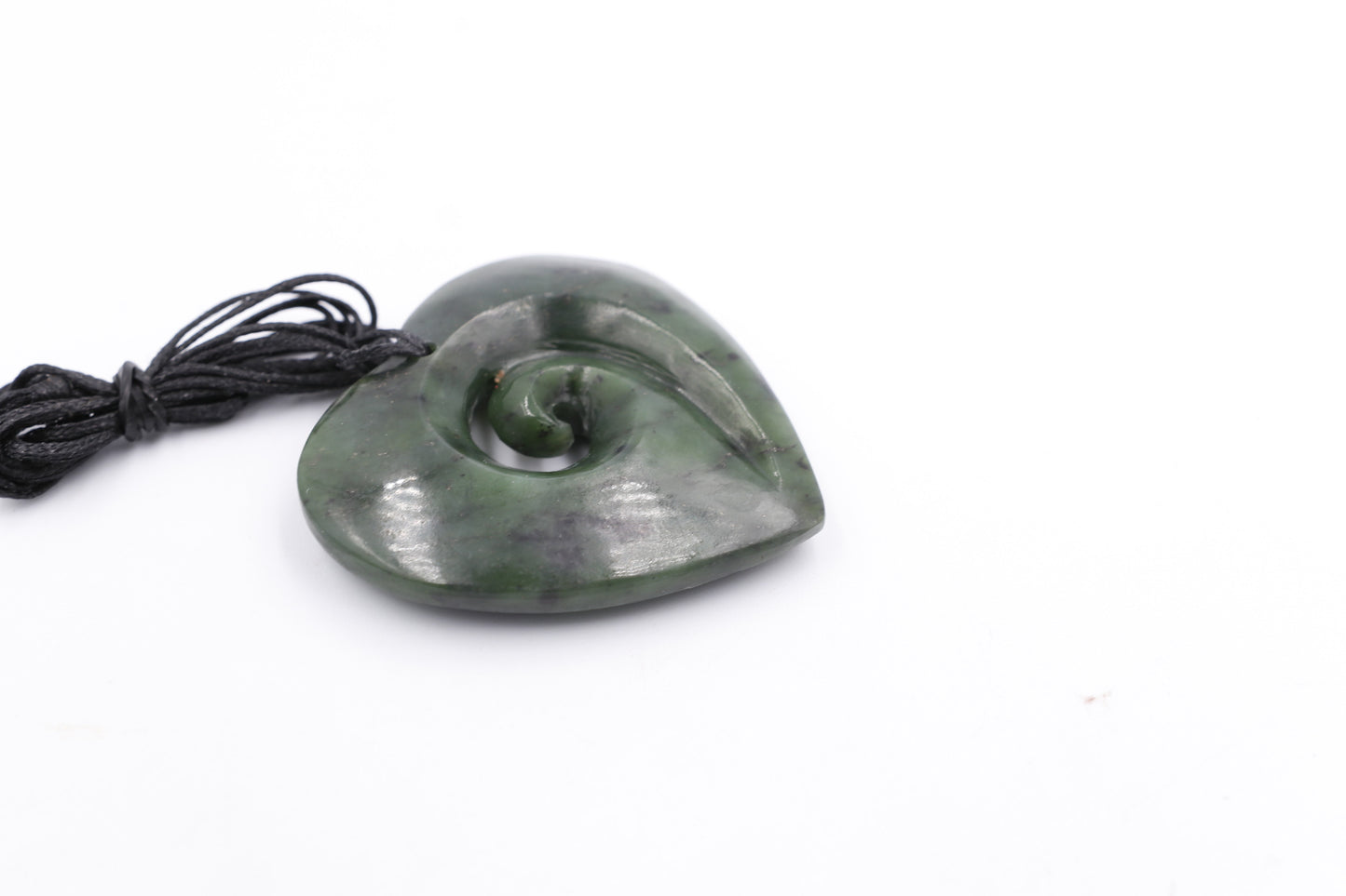 New Zealand Greenstone Heart Koru HPHEKSPEC