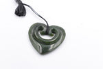 New Zealand Greenstone Heart Koru