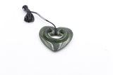 New Zealand Greenstone Heart Koru