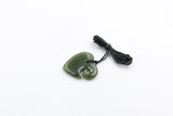New Zealand Greenstone Heart Koru