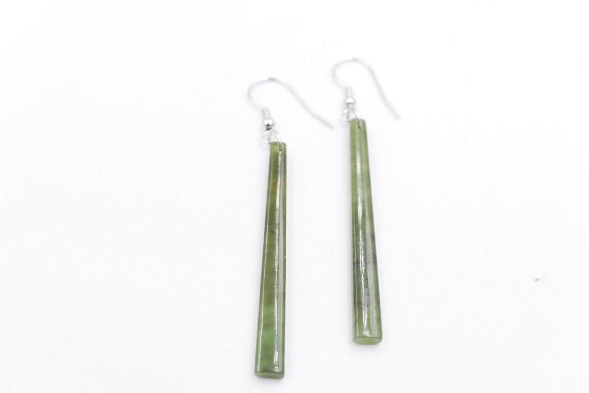 New Zealand Greenstone Drop Earrings