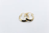 9ct Gold Knife edge Plain Hoops 150BC453/99