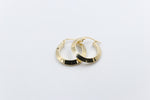 9ct Gold Knife edge Plain Hoops 150BC453/99