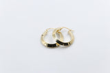 9ct Gold Knife edge Plain Hoops 150BC453/99