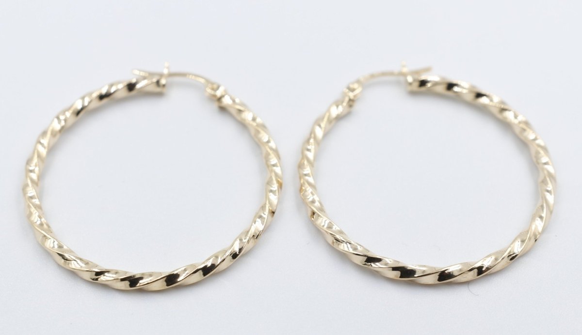 9ct Gold Fancy Hoops 300BC514/99