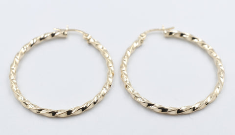 9ct Gold Fancy Hoops 300BC514/99