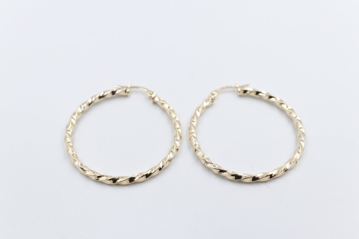9ct Gold Fancy Hoops 300BC514/99