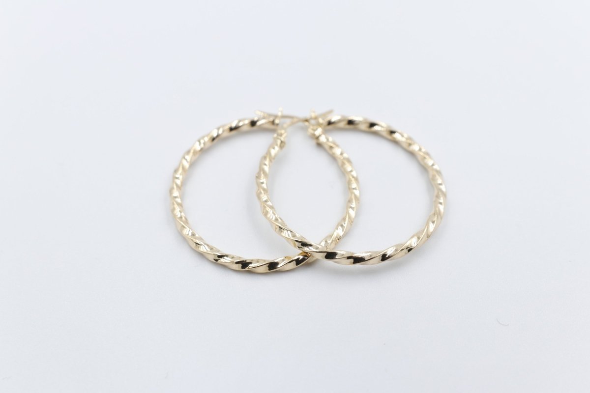 9ct Gold Fancy Hoops 300BC514/99