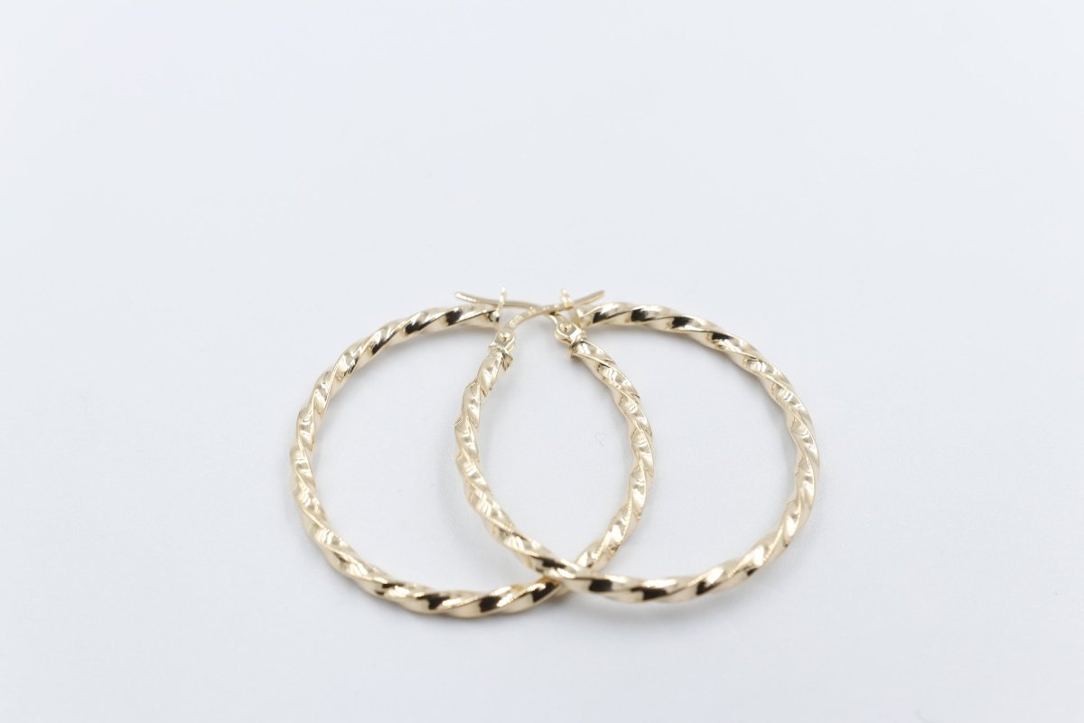 9ct Gold Fancy Hoops 300BC514/99