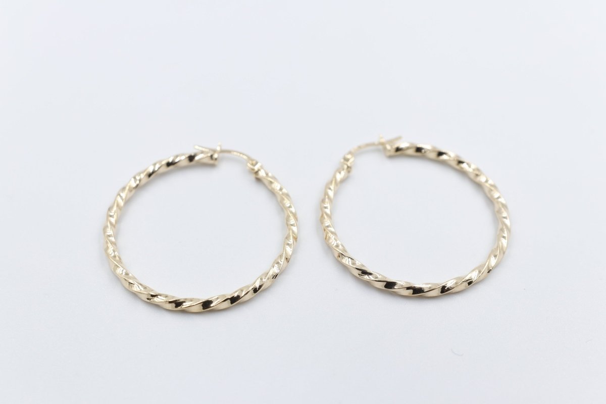 9ct Gold Fancy Hoops 300BC514/99