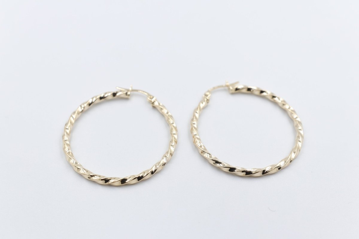 9ct Gold Fancy Hoops 300BC514/99