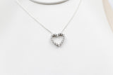 10K White Gold Diamond Pendent TDW 0.08ct