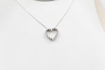 10K White Gold Diamond Pendent TDW 0.08ct