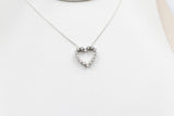 10K White Gold Diamond Pendent TDW 0.08ct