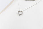 10K White Gold Diamond Pendent TDW 0.08ct