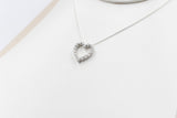 10K White Gold Diamond Pendent TDW 0.08ct