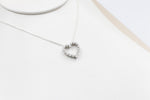 10K White Gold Diamond Pendent TDW 0.08ct