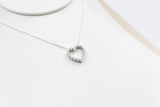 10K White Gold Diamond Pendent TDW 0.08ct