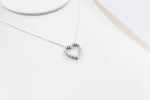 10K White Gold Diamond Pendent TDW 0.08ct