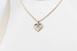 10K Gold Diamond Heart Pendent