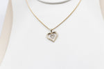 10K Gold Diamond Heart Pendent